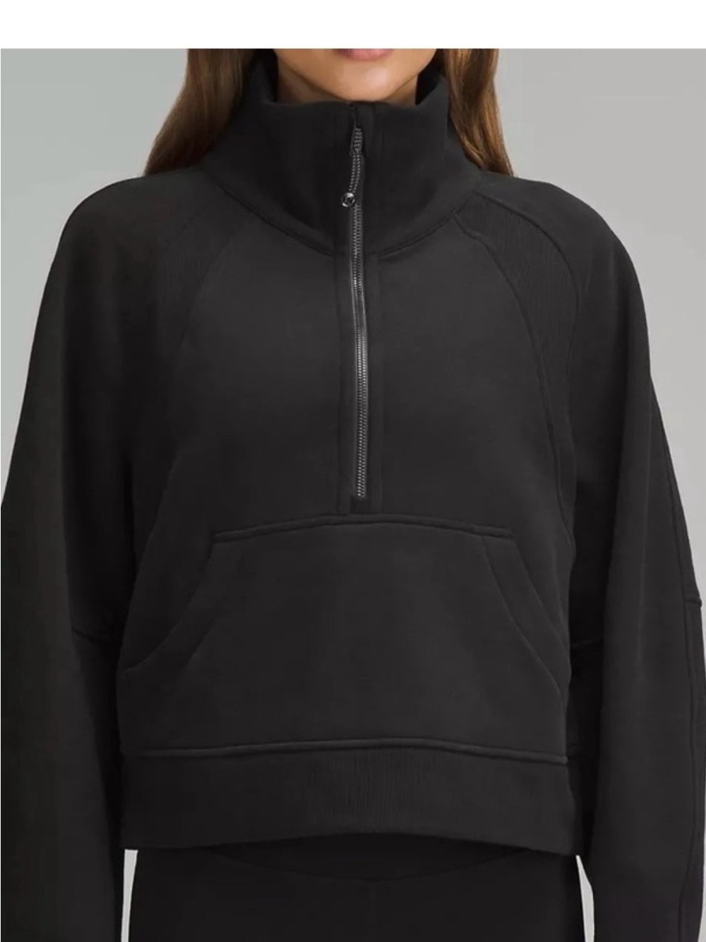 lululemon athletica Black Half-Zip Pullover Hoodie